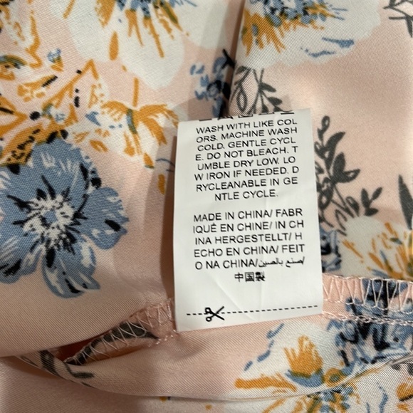 Milumia Pink Blue Floral Button Front Maxi Dress SZ XL - Picture 6 of 8